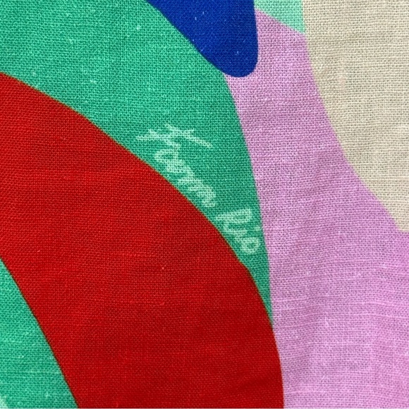 NWT Farm Rio Colorful Monstera Mini Dress Small Wrap Linen Boho Vacay Beach Gift - Picture 10 of 16